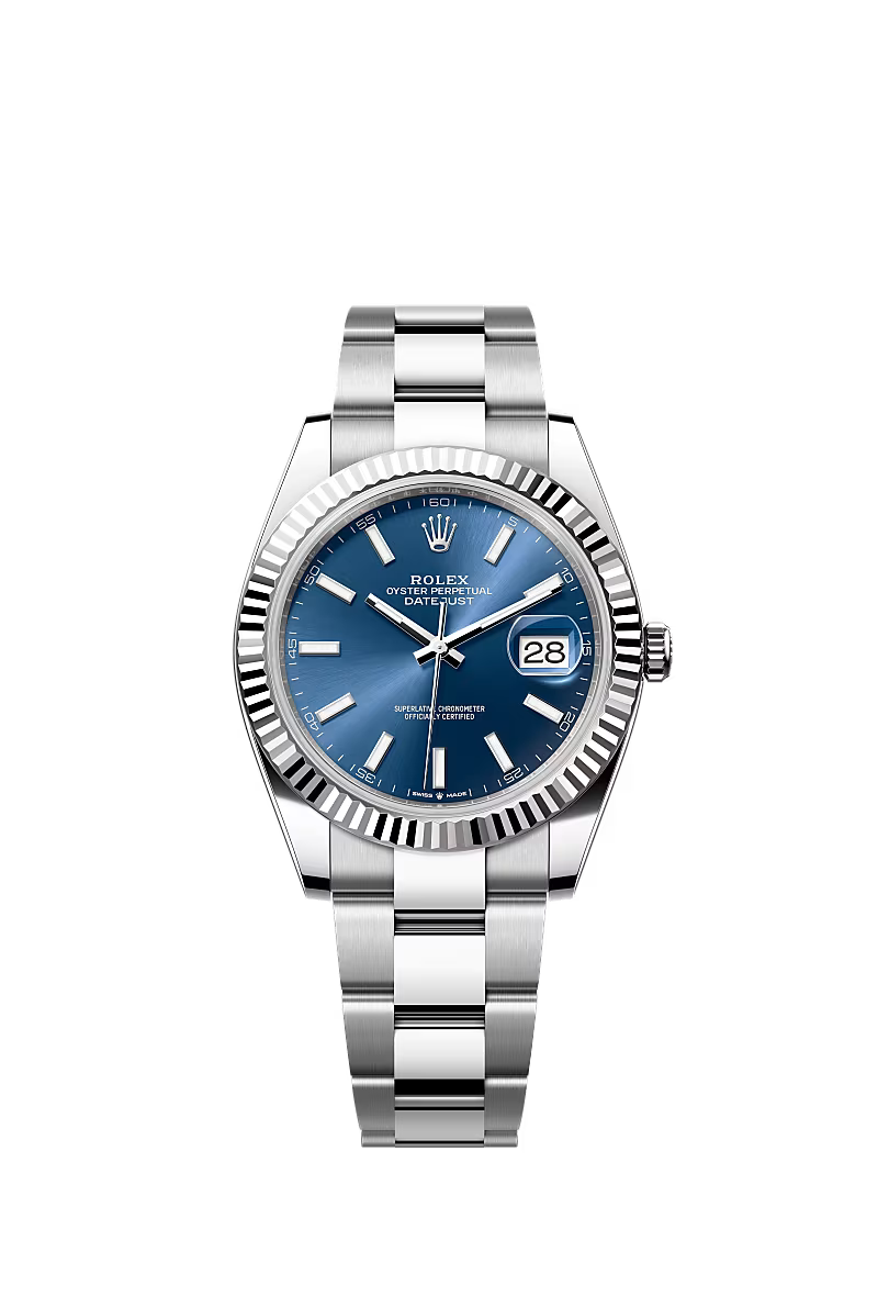 Datejust 41 Oyster, 41 mm | Bright Blue, Oyster