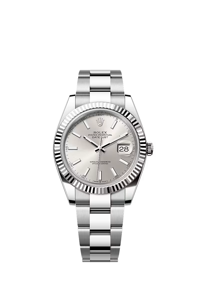 Datejust 41 Oyster, 41 mm | Silver, Oyster