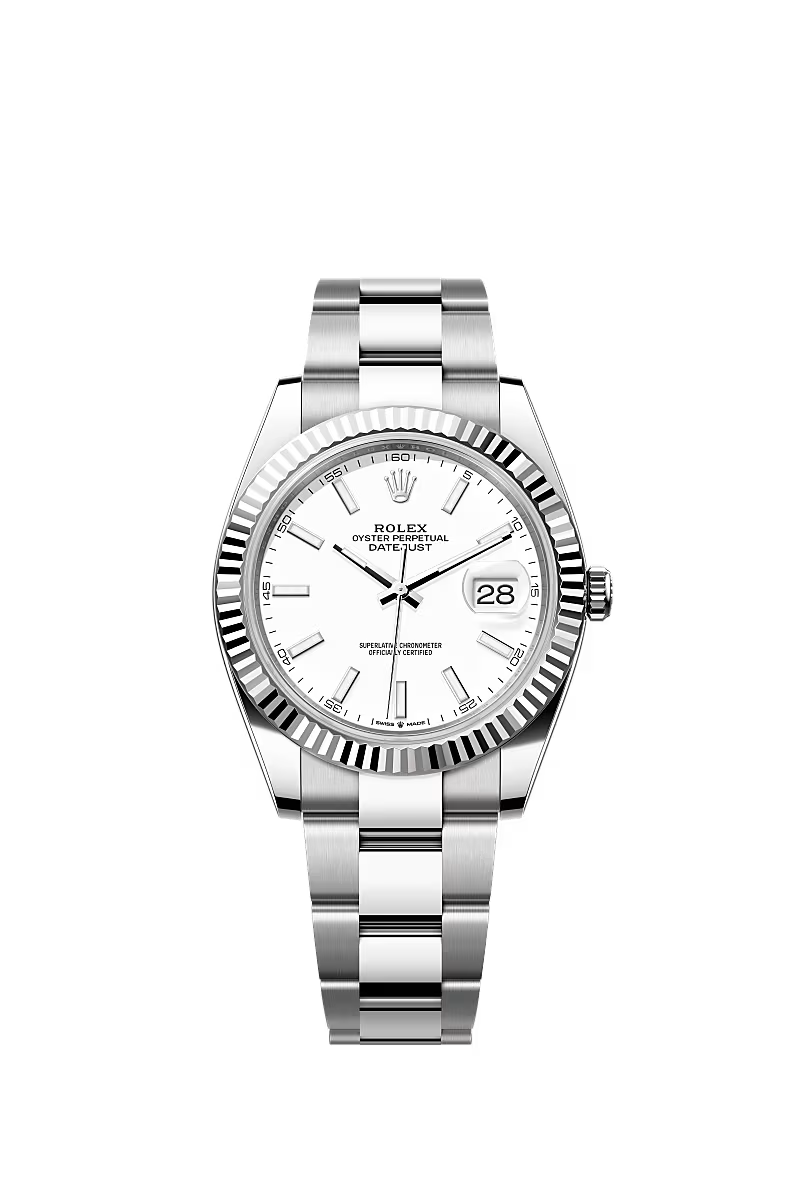 Datejust 41 Oyster, 41 mm | White, Oyster
