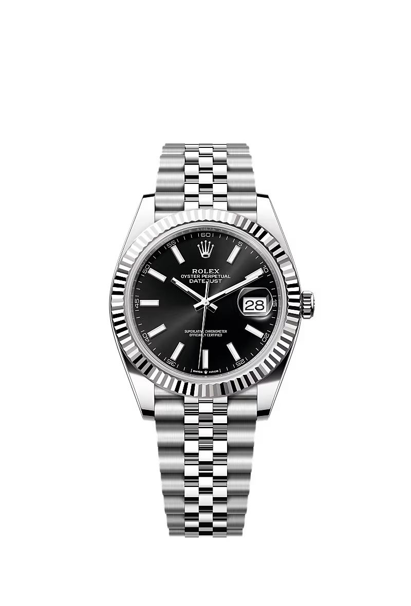 Datejust 41 Oyster, 41 mm | Bright Black, Jubilee