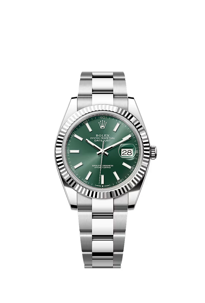 Datejust 41 Oyster, 41 mm | Mint Green, Oyster