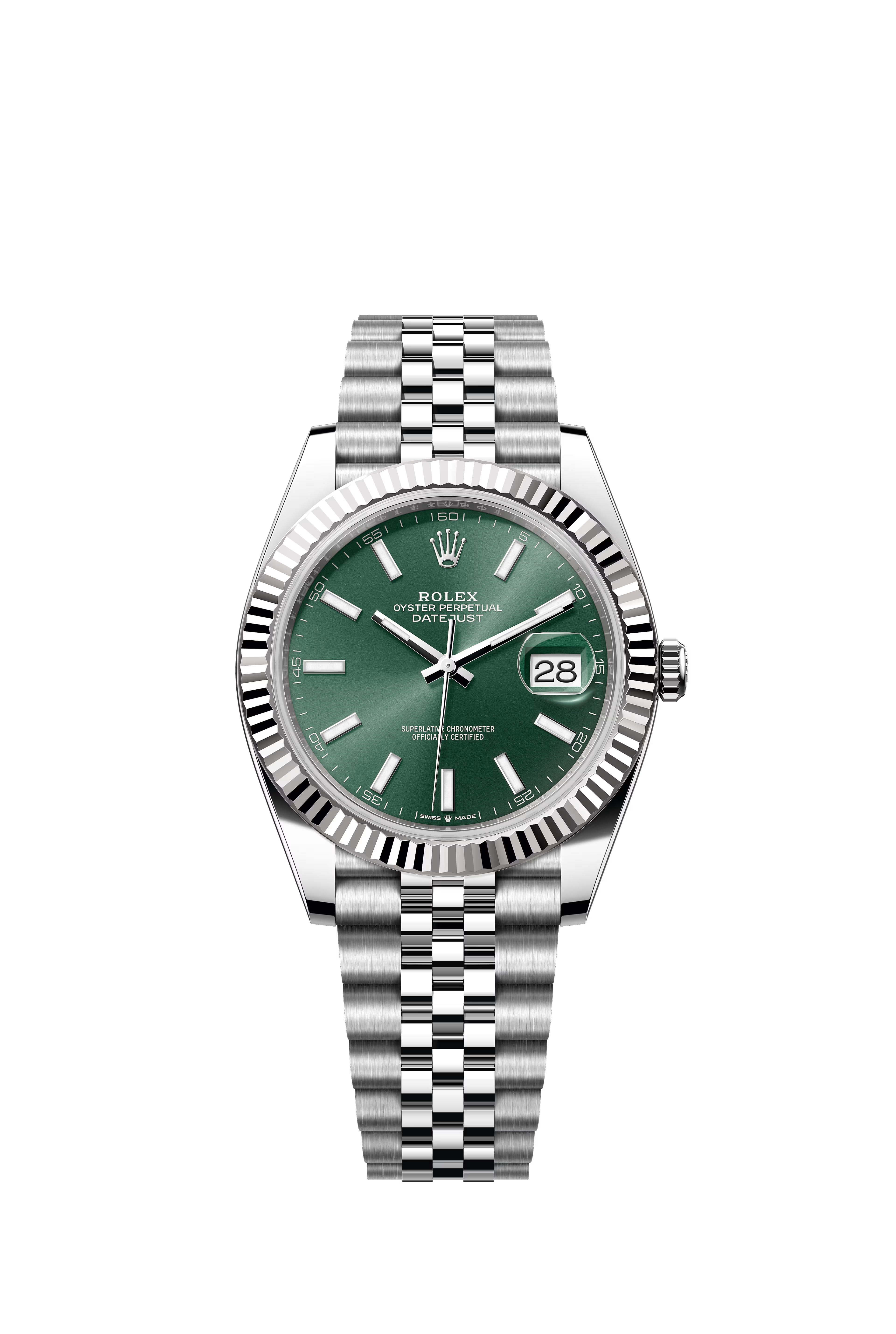 Datejust 41 Oyster, 41 mm | Mint Green Dial, Jubilee