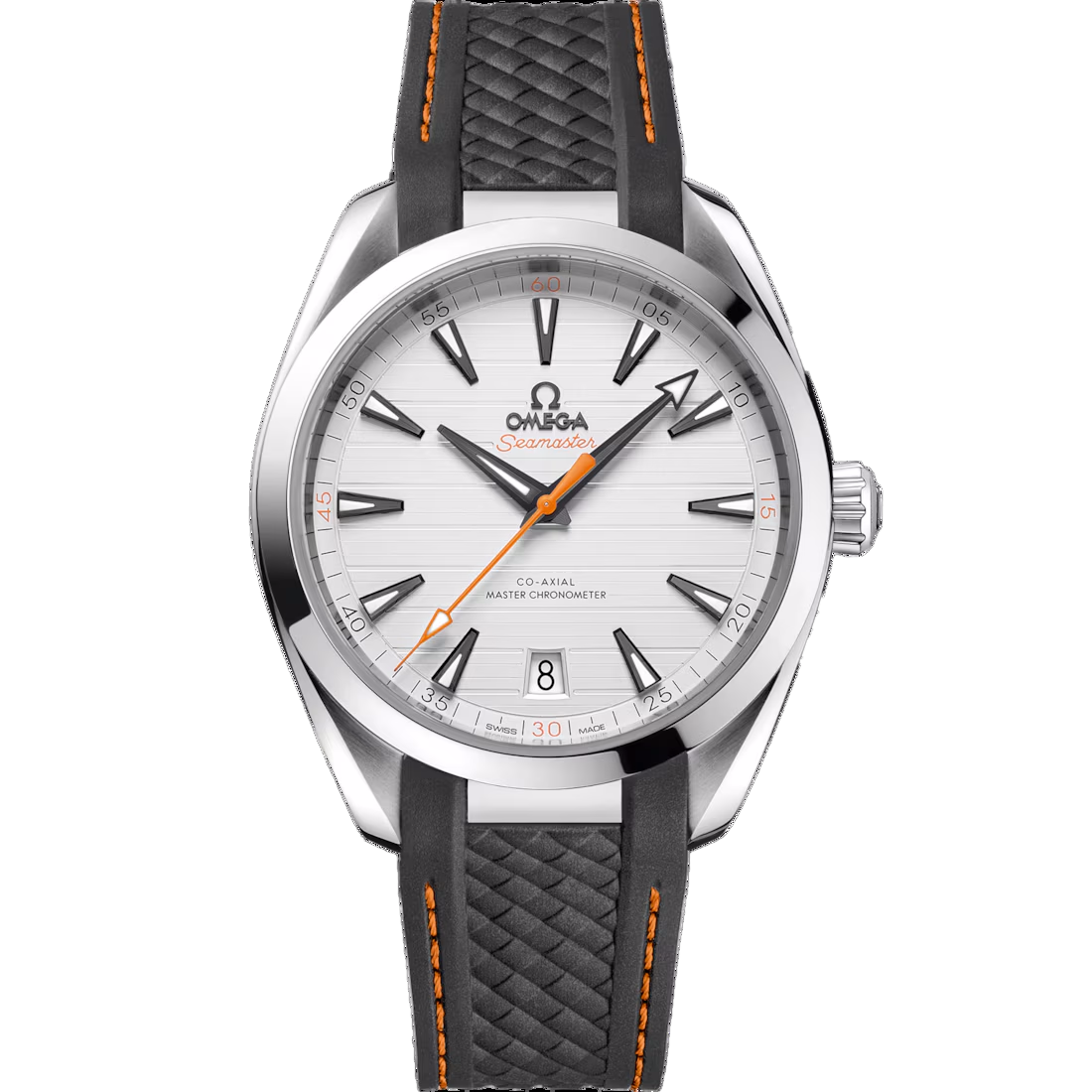 Seamaster Aqua Terra 150M 41 mm, steel on rubber strap