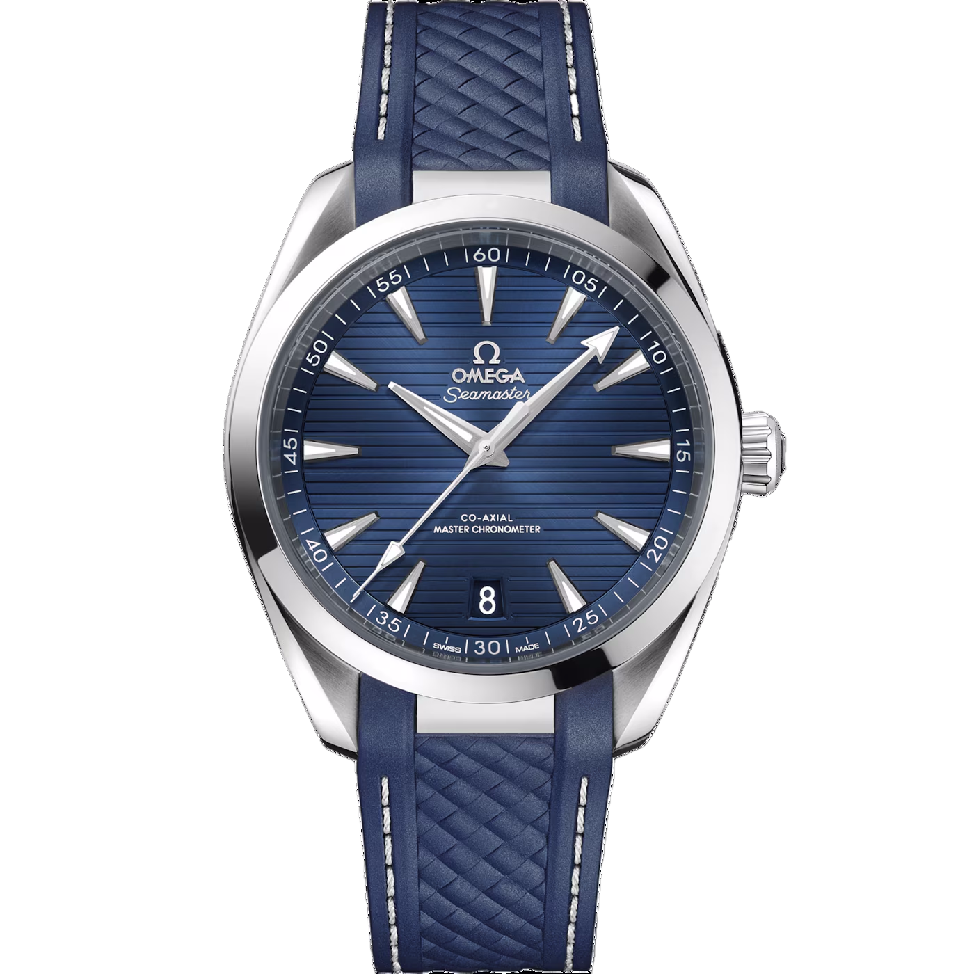 Seamaster Aqua Terra 150M 41 mm, steel on rubber strap