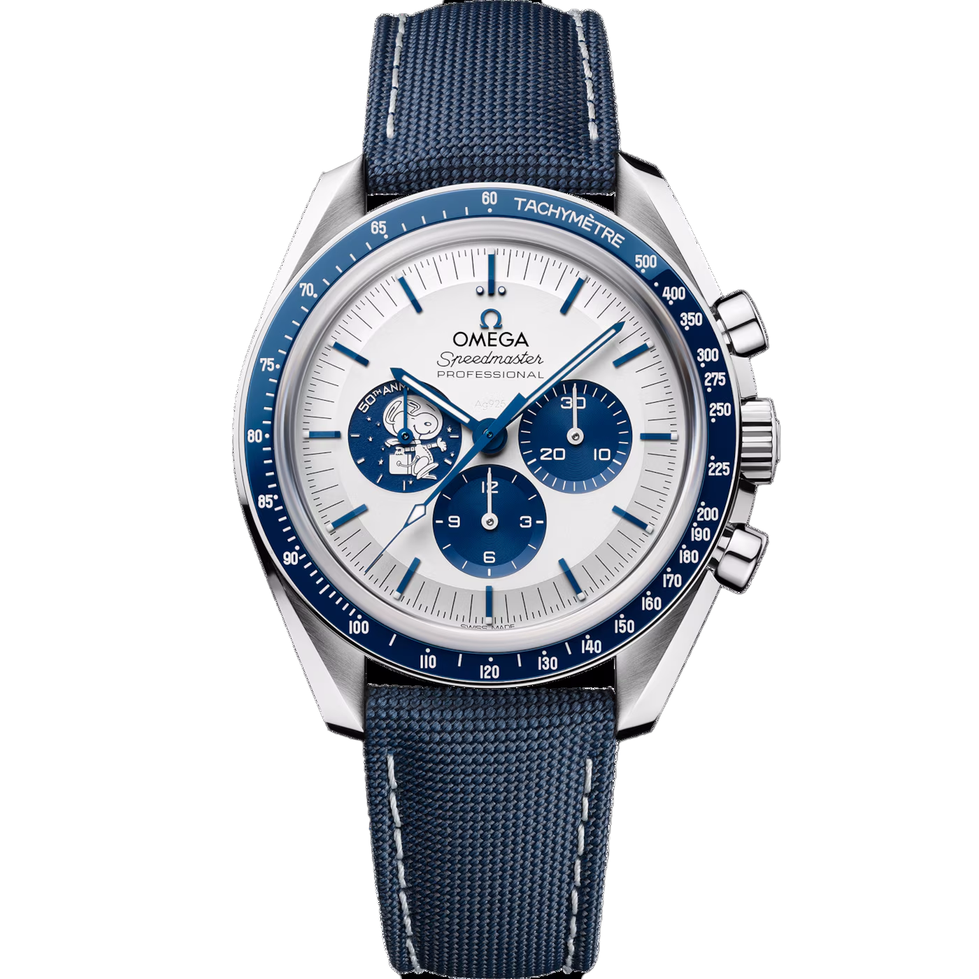 Speedmaster Anniversary Series 42 mm, steel on coated nylon fabric strap