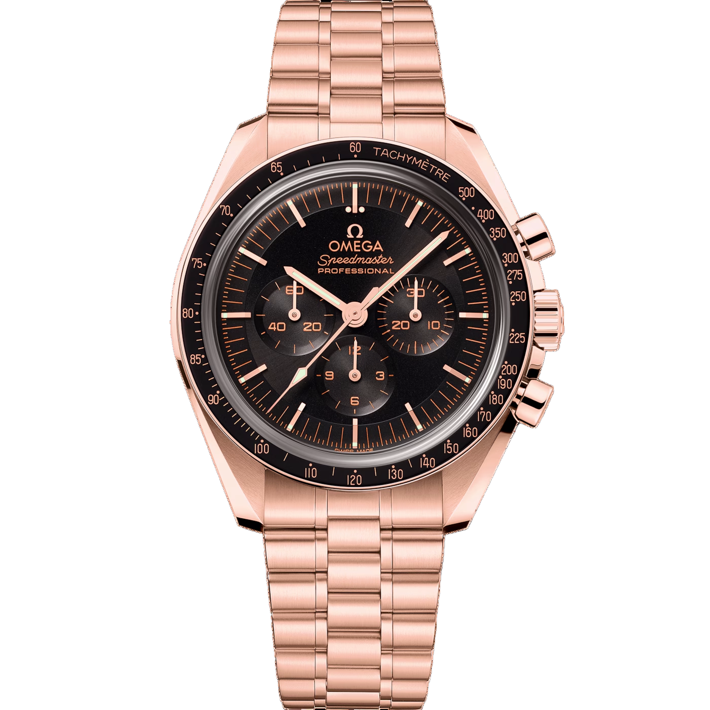 Speedmaster Moonwatch Professional 42 mm, steel ‑ Sedna™ gold on Sedna™ gold