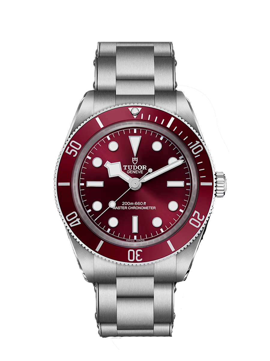 Black Bay 58 Steel Case, Steel Bracelet (3-links) Burgundy