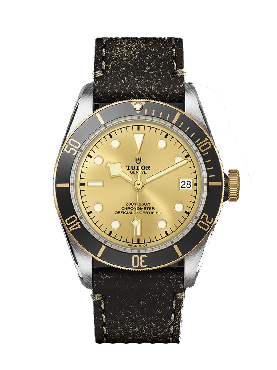 Black Bay S&G Steel Case Aged Leather Strap