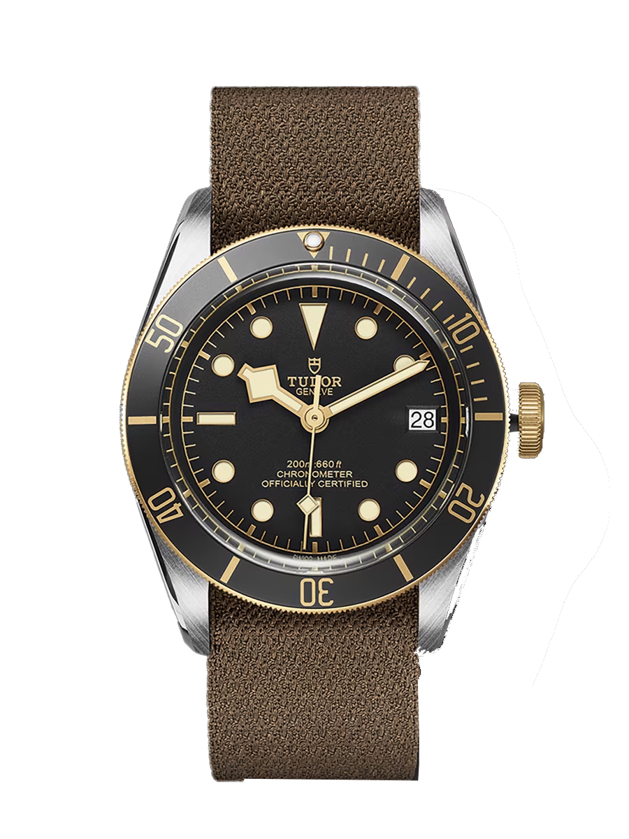 Black Bay S&G Steel Case, Fabric Strap