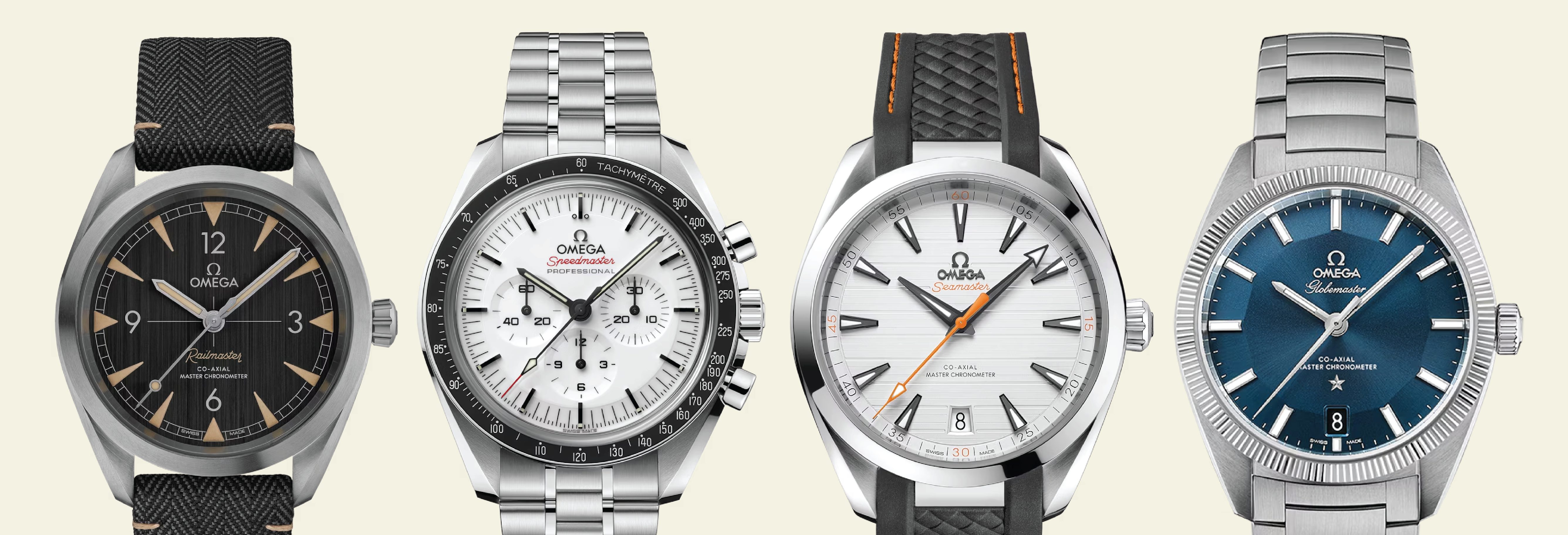 Discovering the World of Omega: Seamaster, Globemaster, Speedmaster, and Railmaster