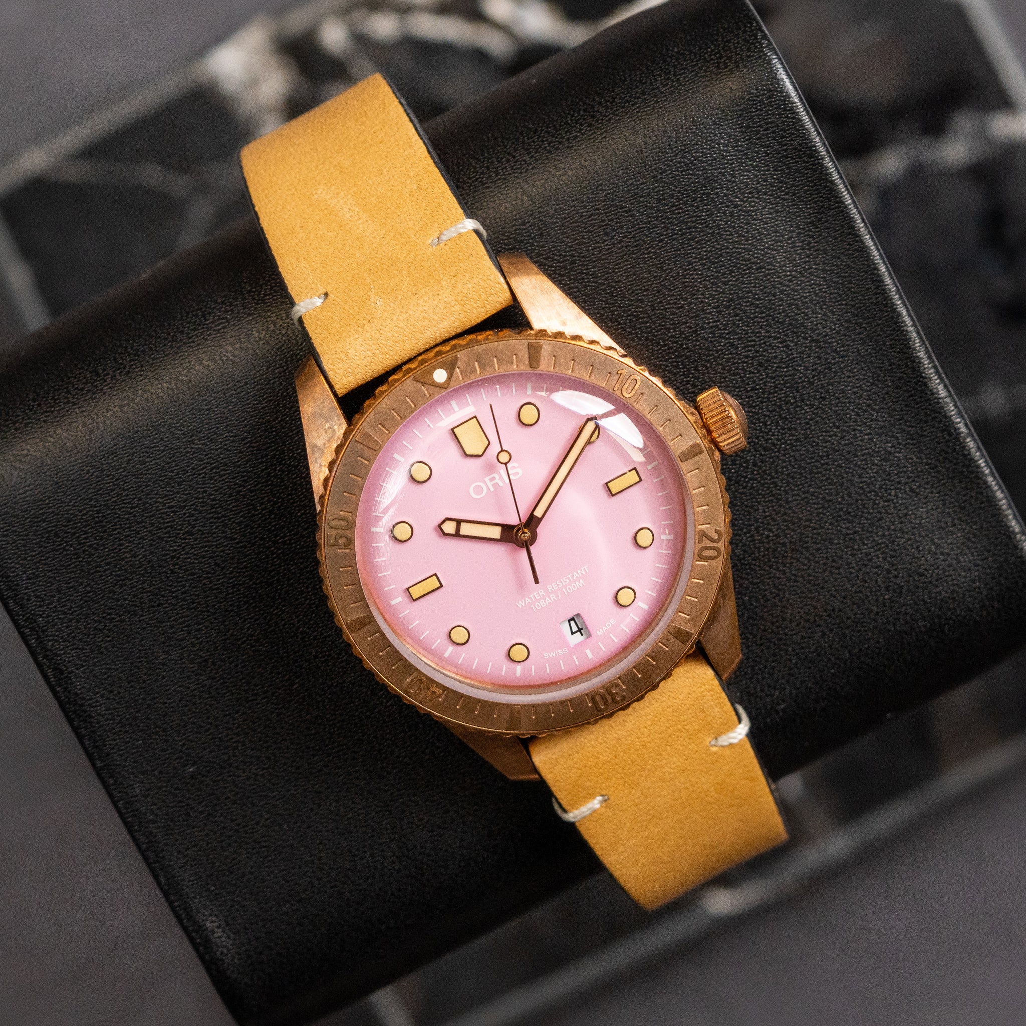 Oris Divers Sixty-Five Cotton Candy Pink Bronze