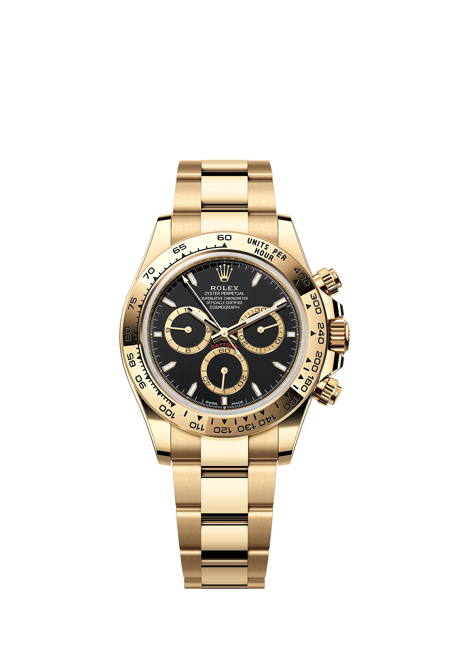 Cosmograph Daytona: Yellow Gold & Black Counter Rings