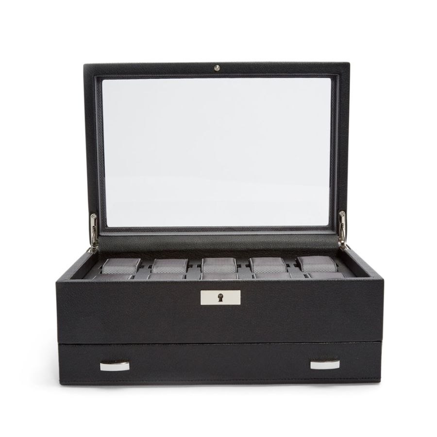 10 Piece Watch Box with Drawer